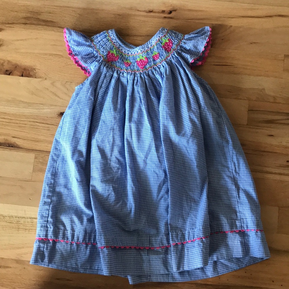 Strawberry smocked dress